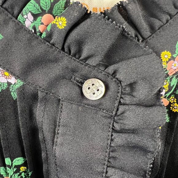 Tory Burch Daybreak Ditsy Ruffle Front Dress Size S - Picture 10 of 11